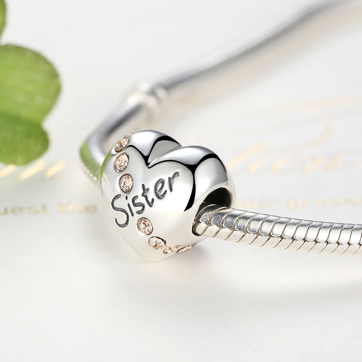 Silver Sister Charm - PANDORA Style - SCC008