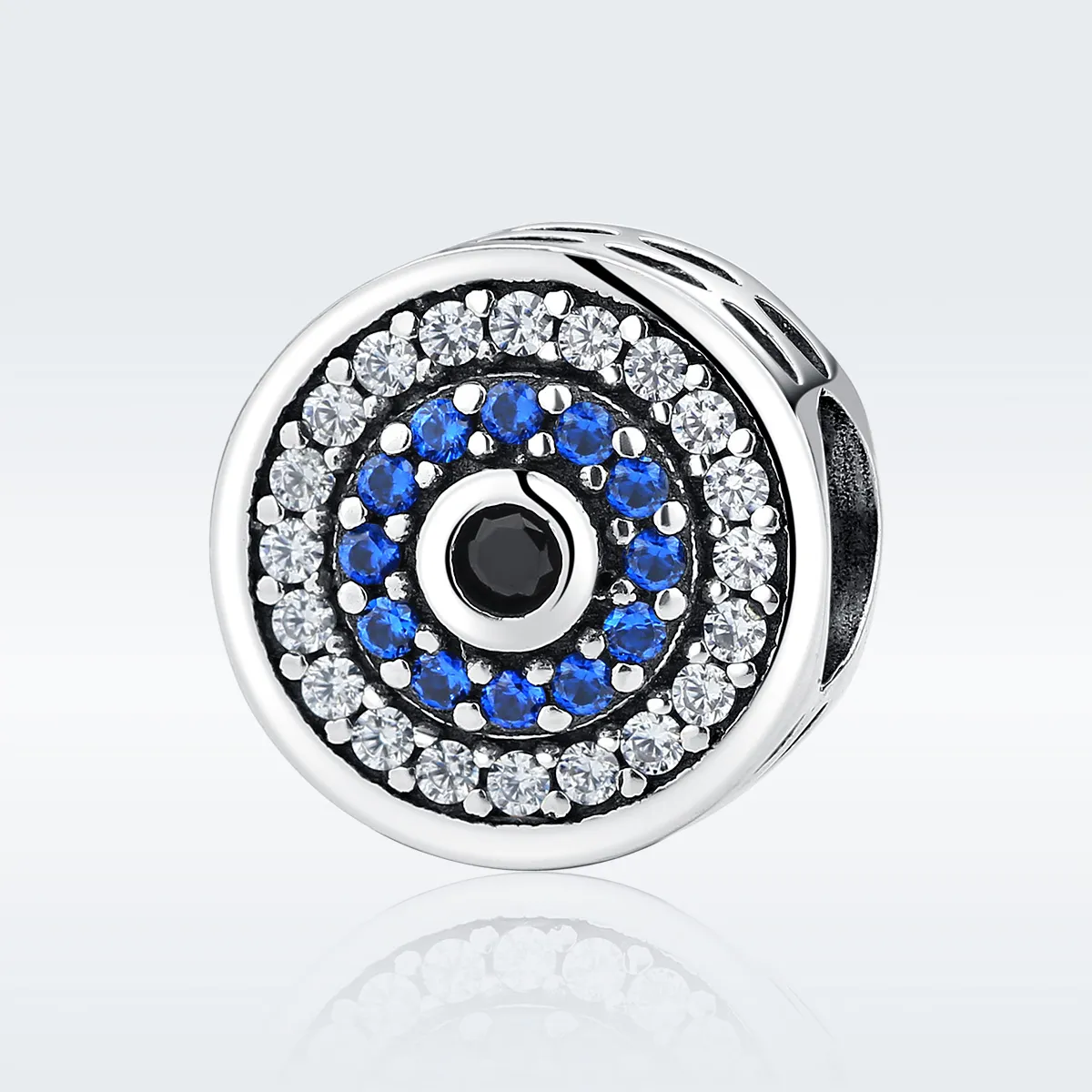 Silver Sparkle Eye Charm - PANDORA Style - SCC092