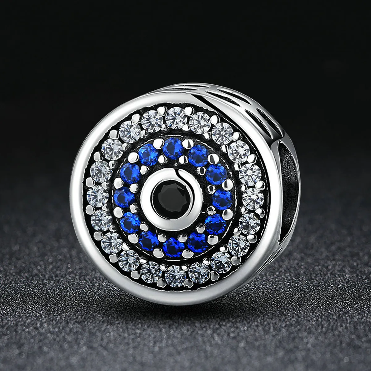 Silver Sparkle Eye Charm - PANDORA Style - SCC092