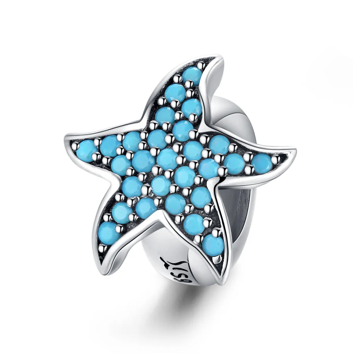 Silver Starfish Charm - PANDORA Style - SCC1313