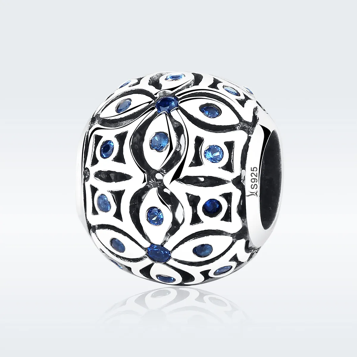 Silver Summer Flower Charm - PANDORA Style - SCC059