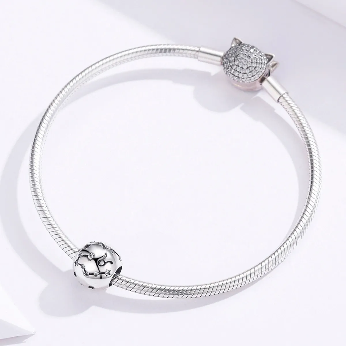 Silver Taurus Charm - PANDORA Style - SCC1218-2