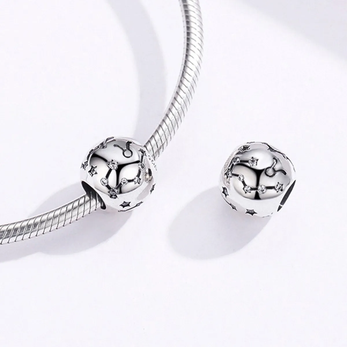 Silver Taurus Charm - PANDORA Style - SCC1218-2