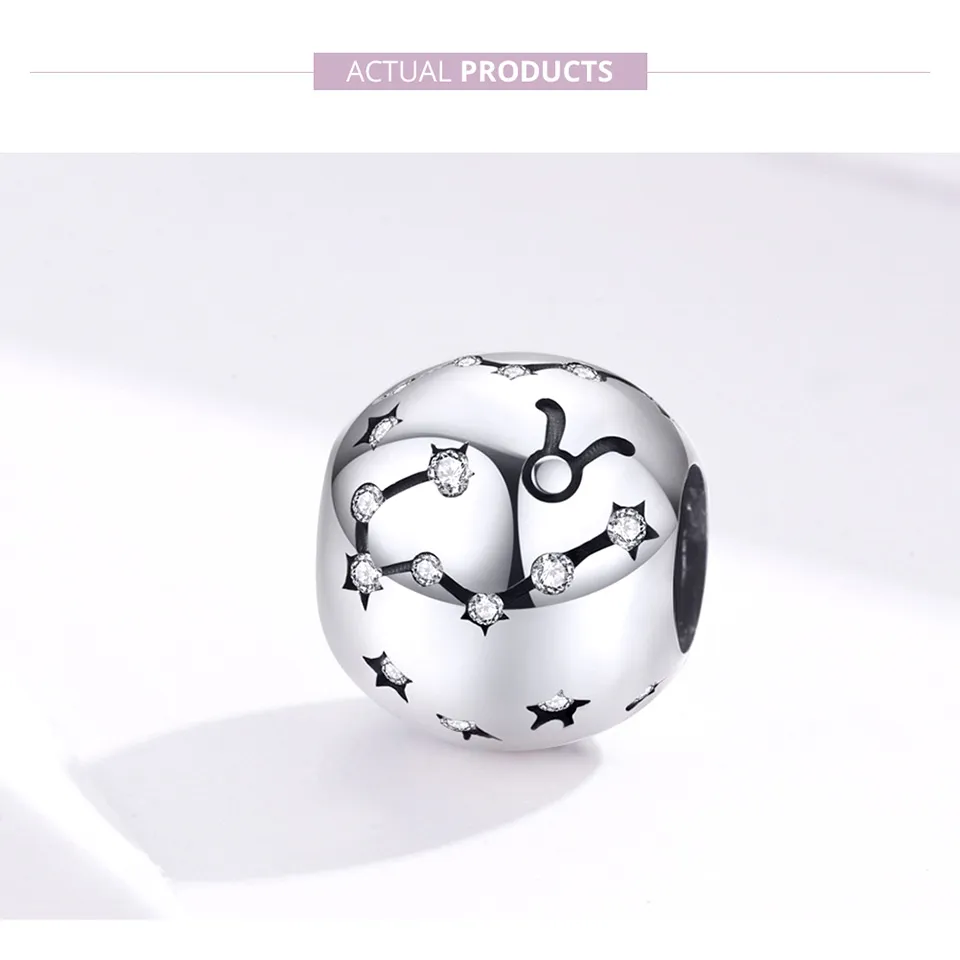 Silver Taurus Charm - PANDORA Style - SCC1218-2