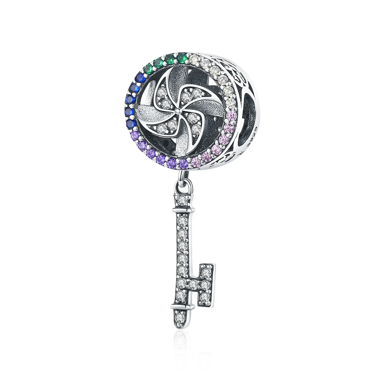 Silver Windmill Charm - PANDORA Style - SCC1081