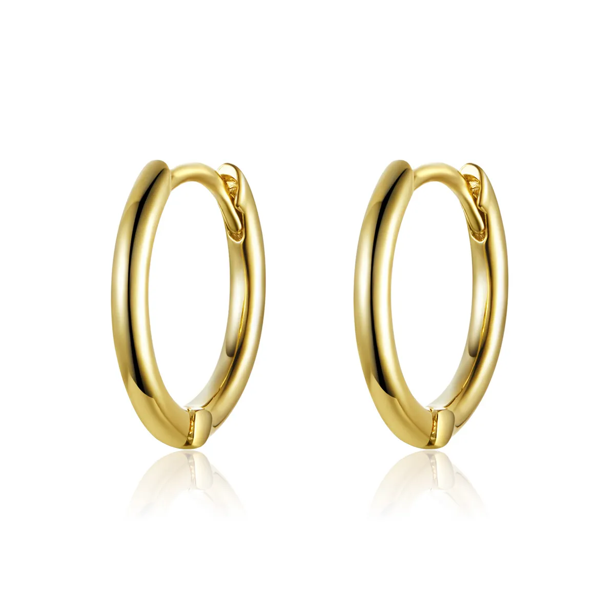 Gold-Plated Hoop Earrings - PANDORA Style - SCE558