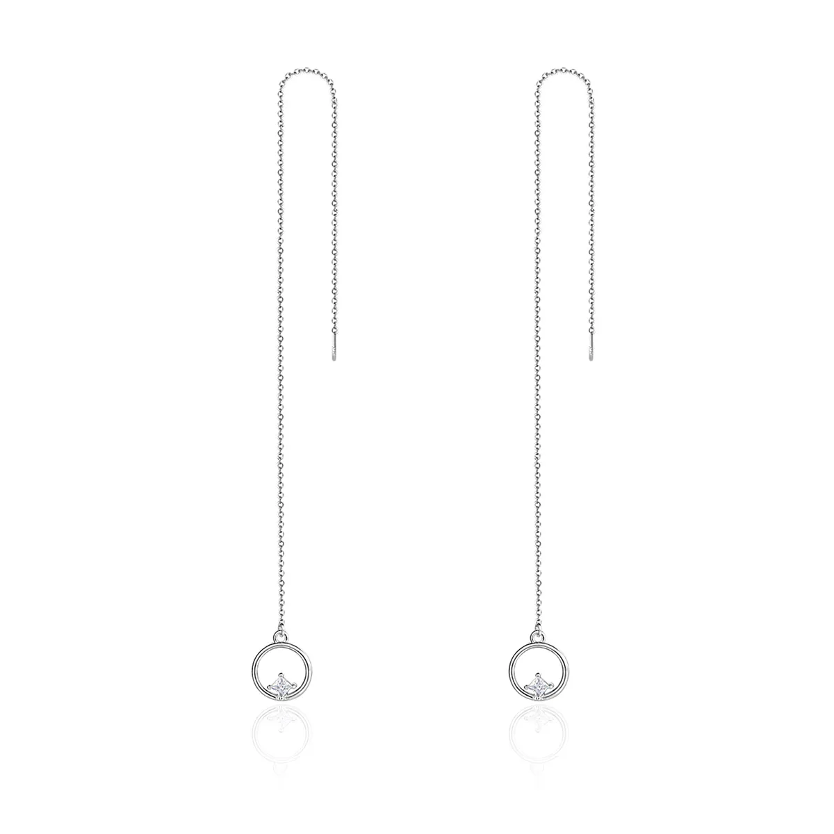 Silver Always Affectionate Hanging Earrings - PANDORA Style - SCE080