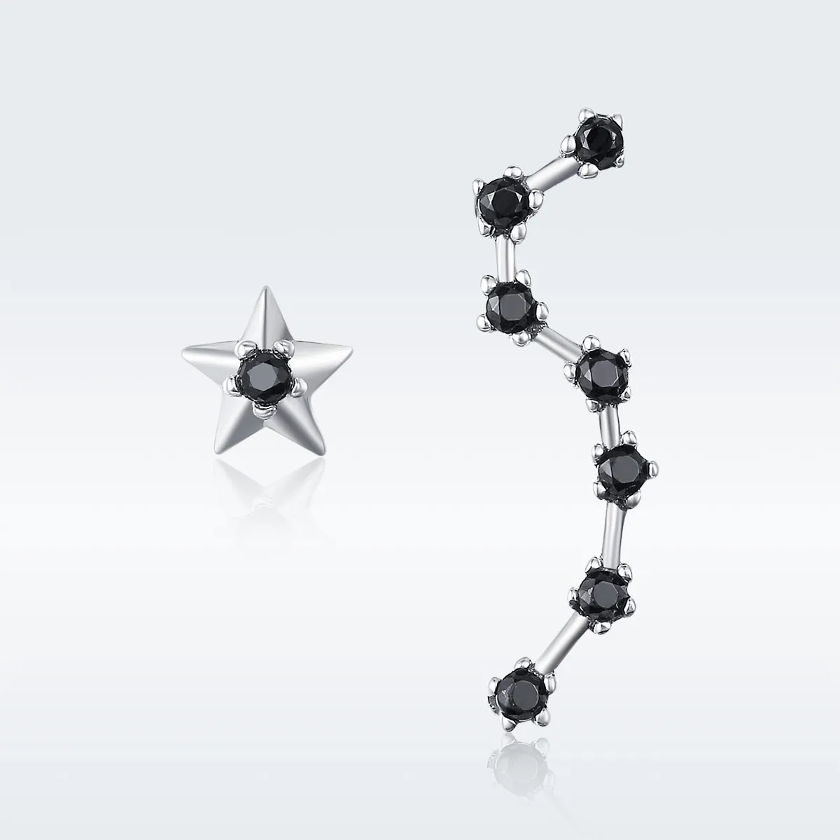 Silver Big Dipper Stud Earrings - PANDORA Style - SCE166