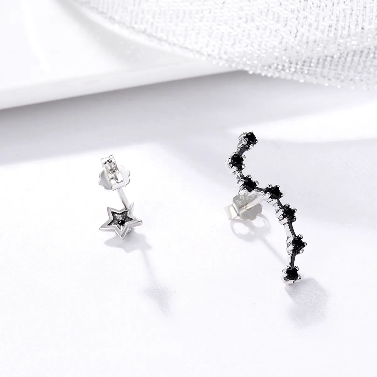 Silver Big Dipper Stud Earrings - PANDORA Style - SCE166