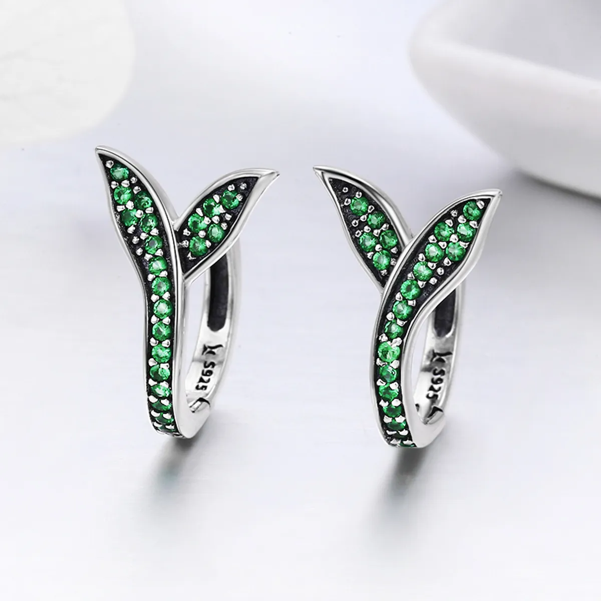 Silver Buds of Spring Hoop Earrings - PANDORA Style - SCE295