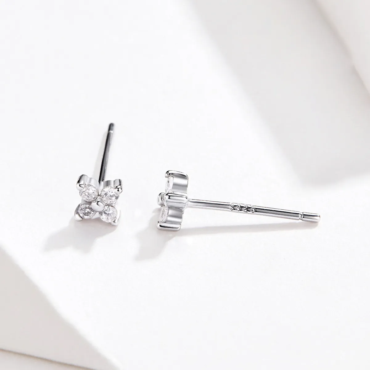 Silver Flower of Light Stud Earrings - PANDORA Style - SCE648