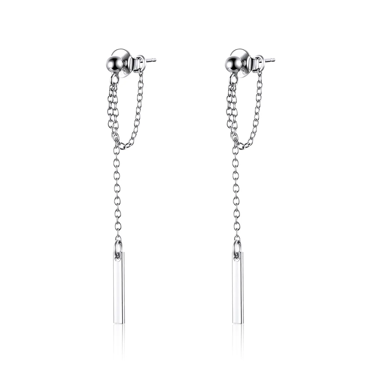 Silver Light Geometry Hanging Earrings - PANDORA Style - SCE550