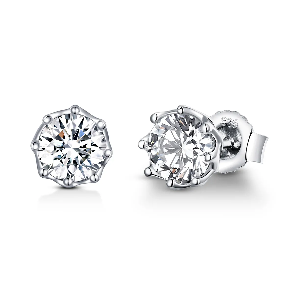 Silver Light Stud Earrings - PANDORA Style - SCE499