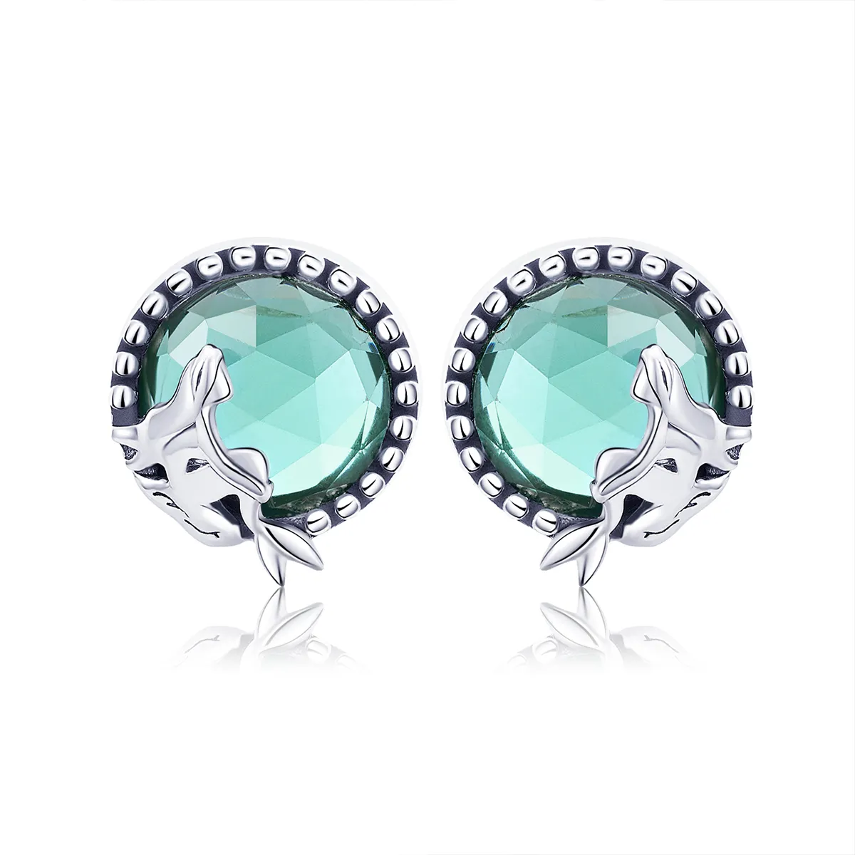 Silver Love of Mermaid Stud Earrings - PANDORA Style - SCE383