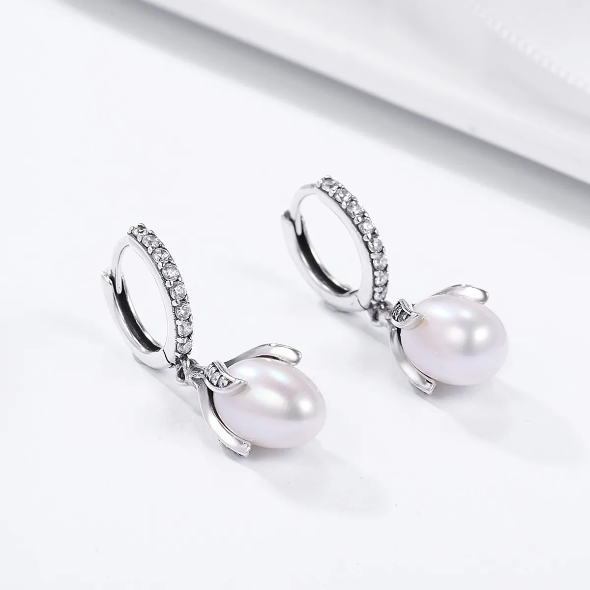 Silver Mimosa Bud Stud Earrings - PANDORA Style - SCE259