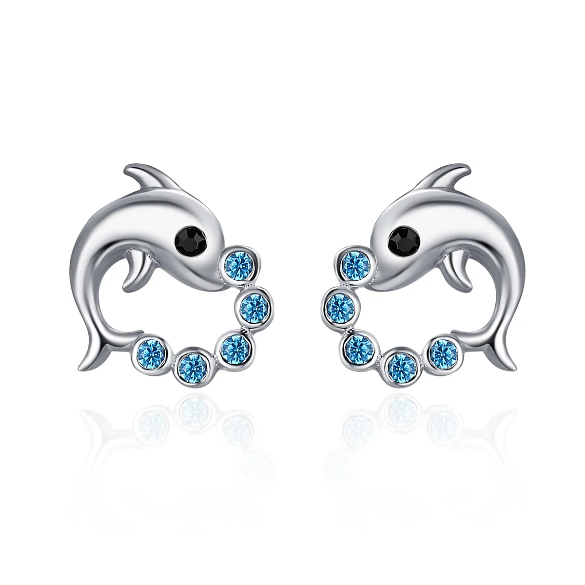 Silver Ocean Spirit Stud Earrings - PANDORA Style - SCE179