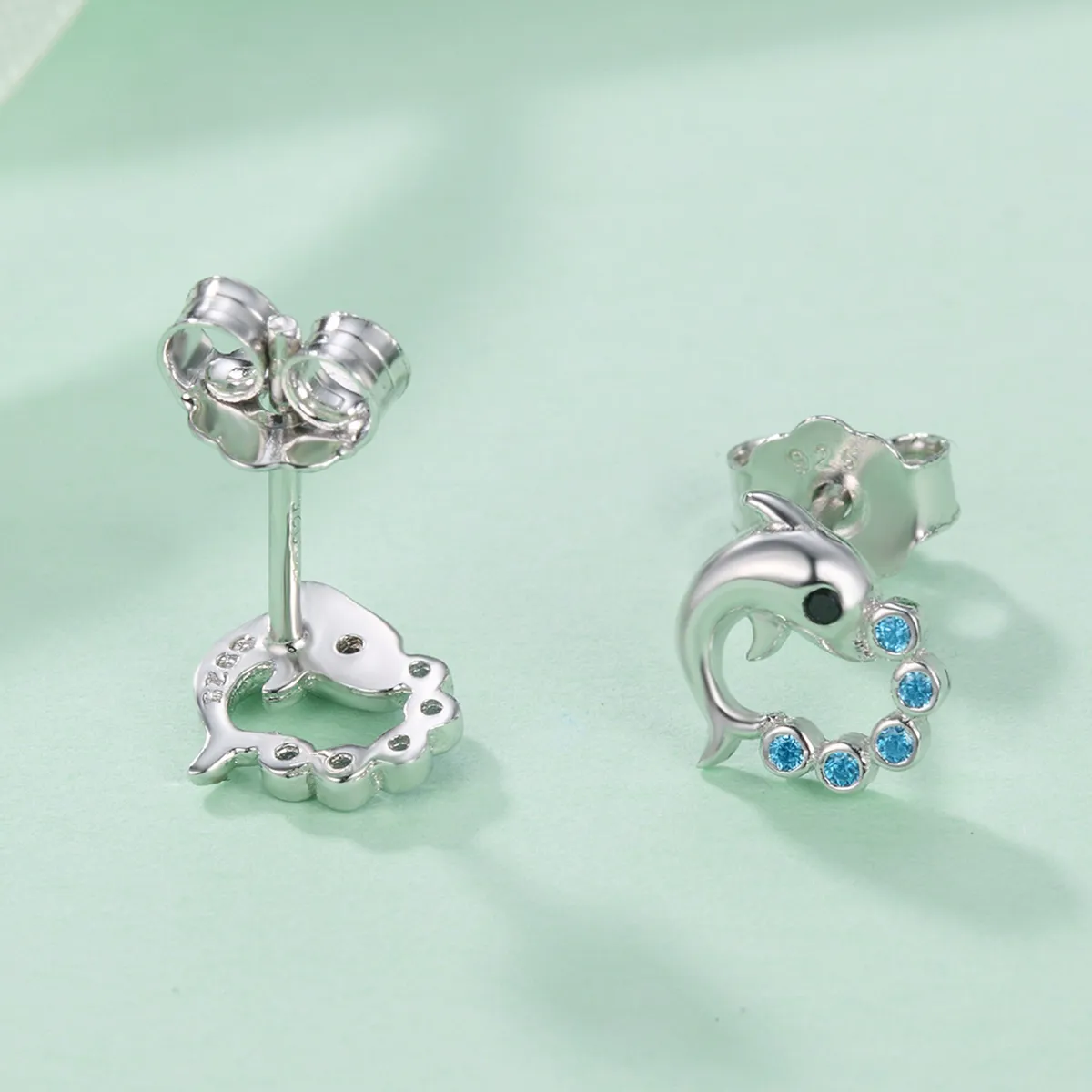 Silver Ocean Spirit Stud Earrings - PANDORA Style - SCE179