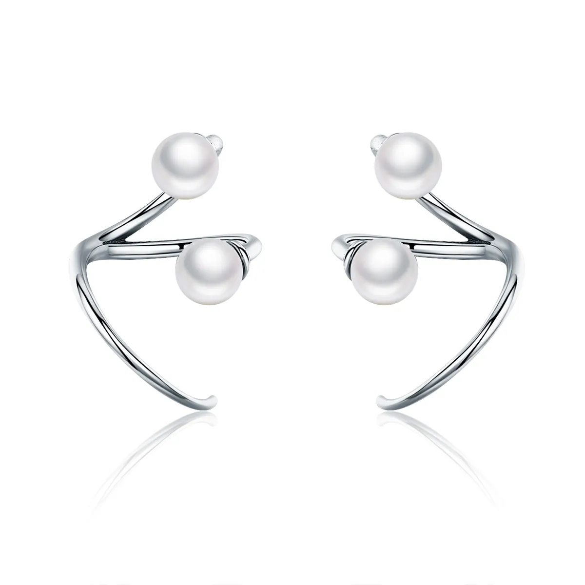 Silver Tender You Stud Earrings - PANDORA Style - SCE306