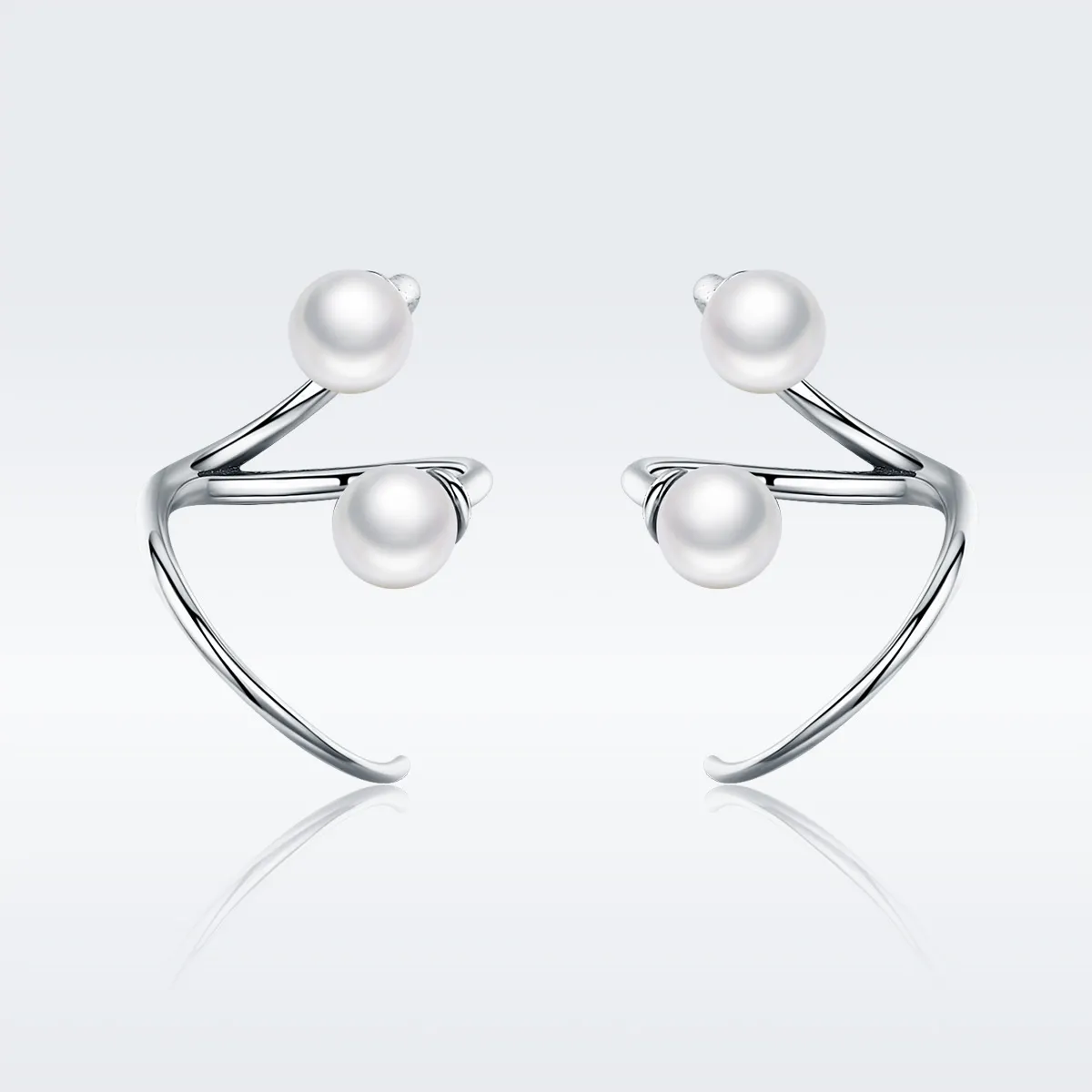 Silver Tender You Stud Earrings - PANDORA Style - SCE306