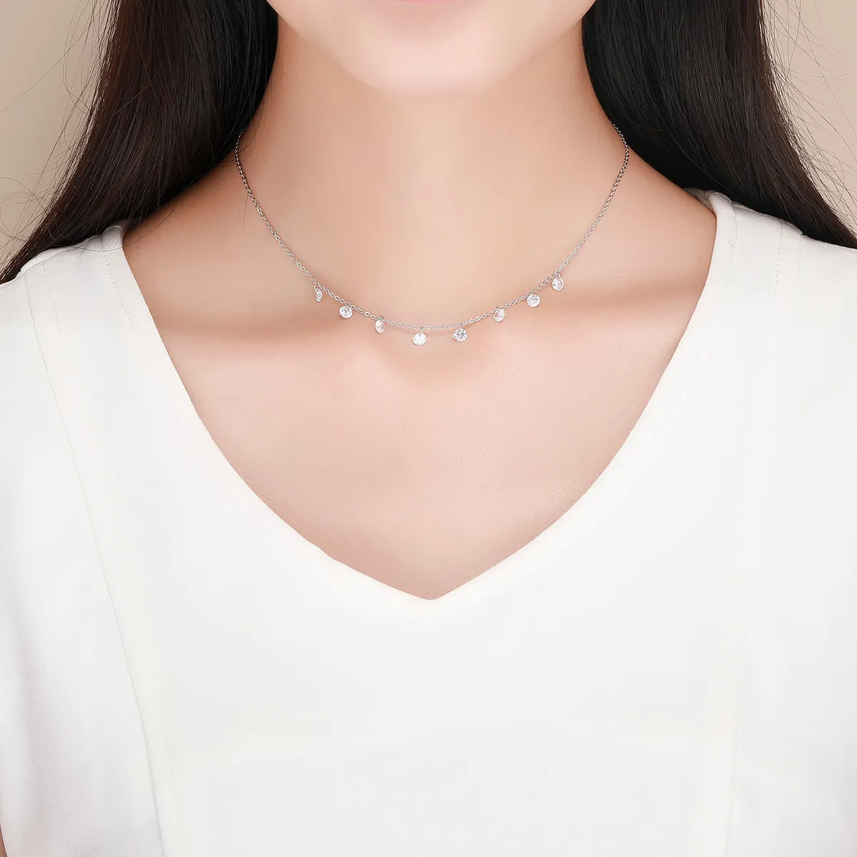 Silver Beauty of Simplicity Chain Necklace - PANDORA Style - SCN299