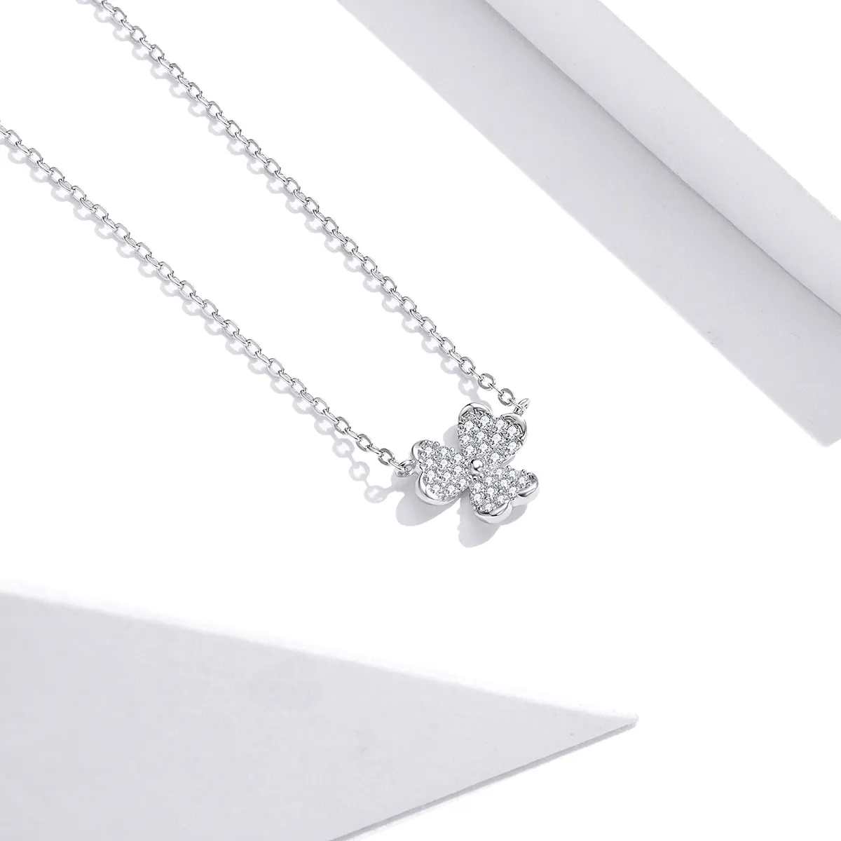 Silver Clover Necklace - PANDORA Style - SCN401