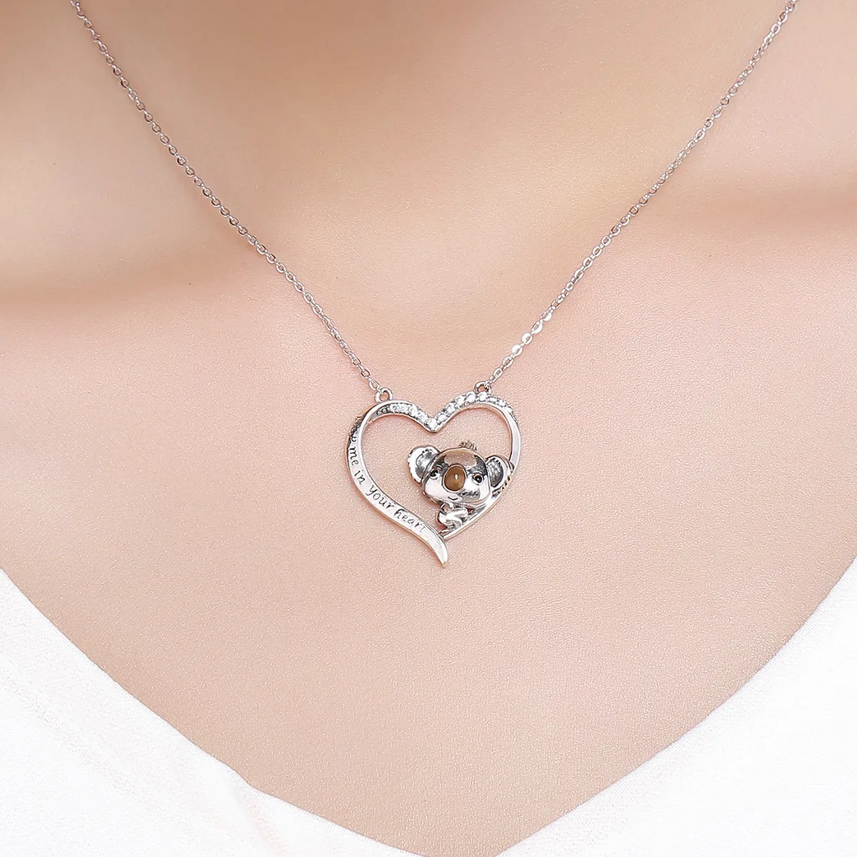 Silver Cute Fairy Necklace - PANDORA Style - SCN256