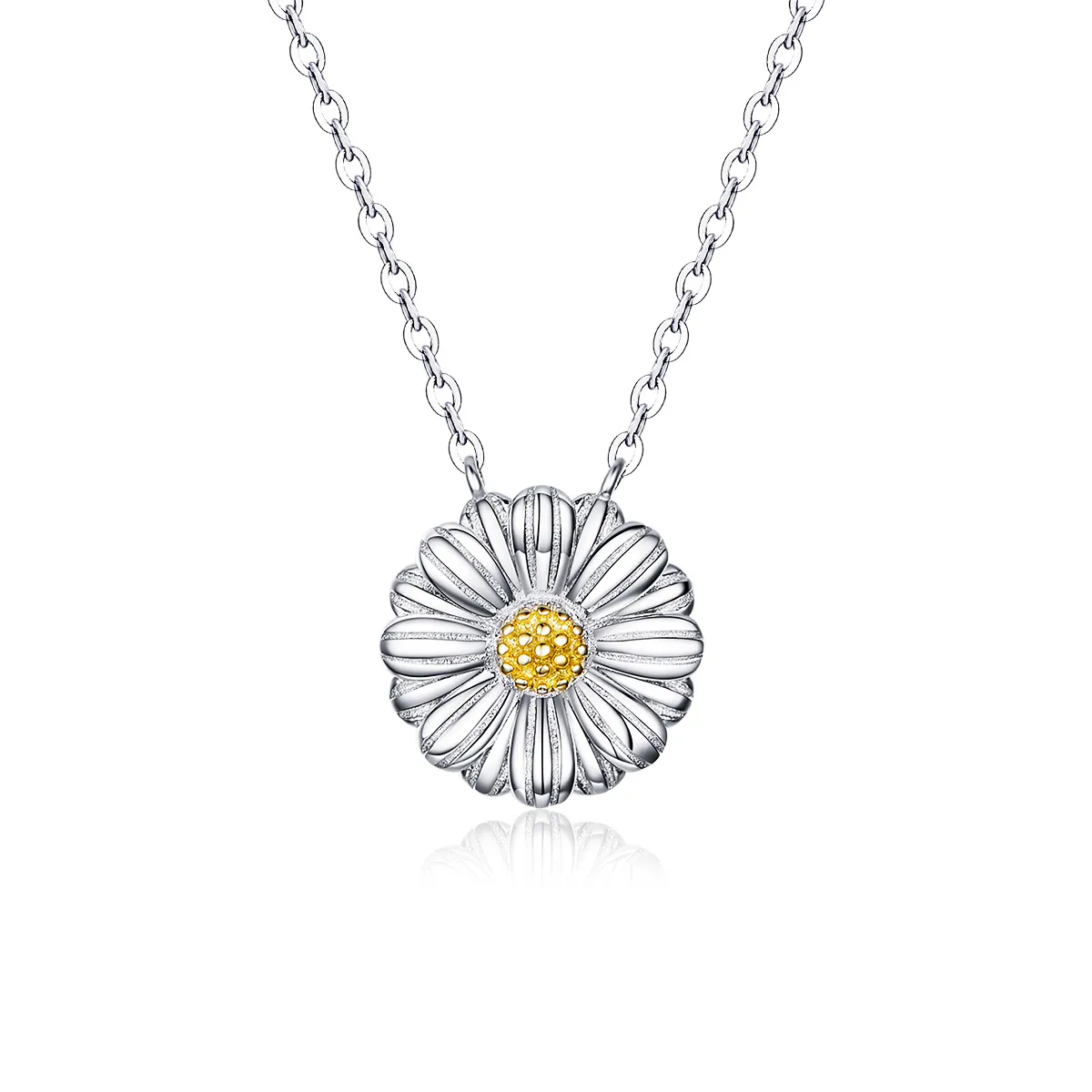 Silver Daisy Necklace - PANDORA Style - SCN370