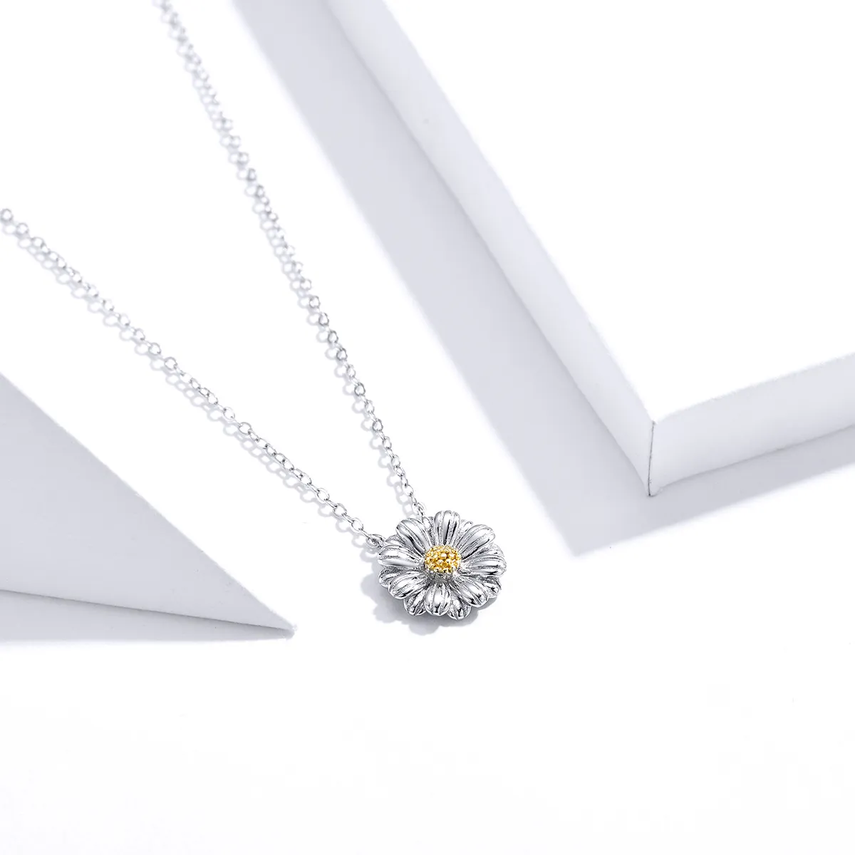 Silver Daisy Necklace - PANDORA Style - SCN370