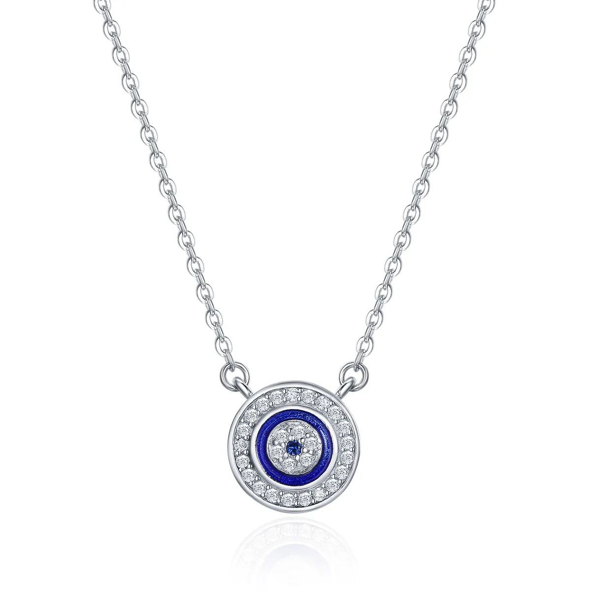 Silver Devil's Eye Necklace - PANDORA Style - SCN165