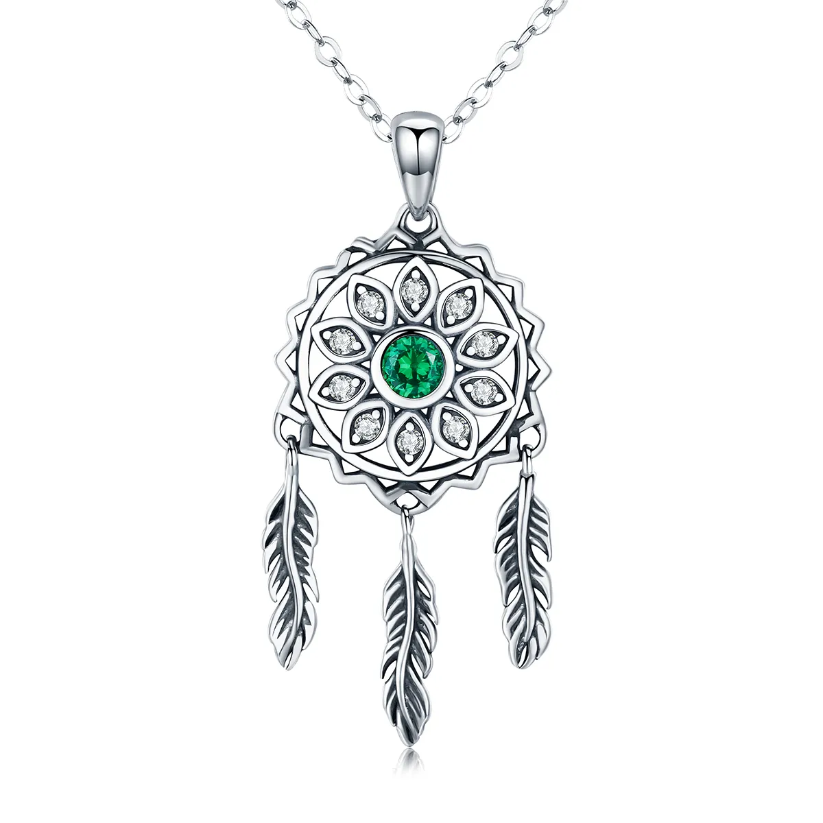 Silver Dreamcatcher Necklace - PANDORA Style - SCN263