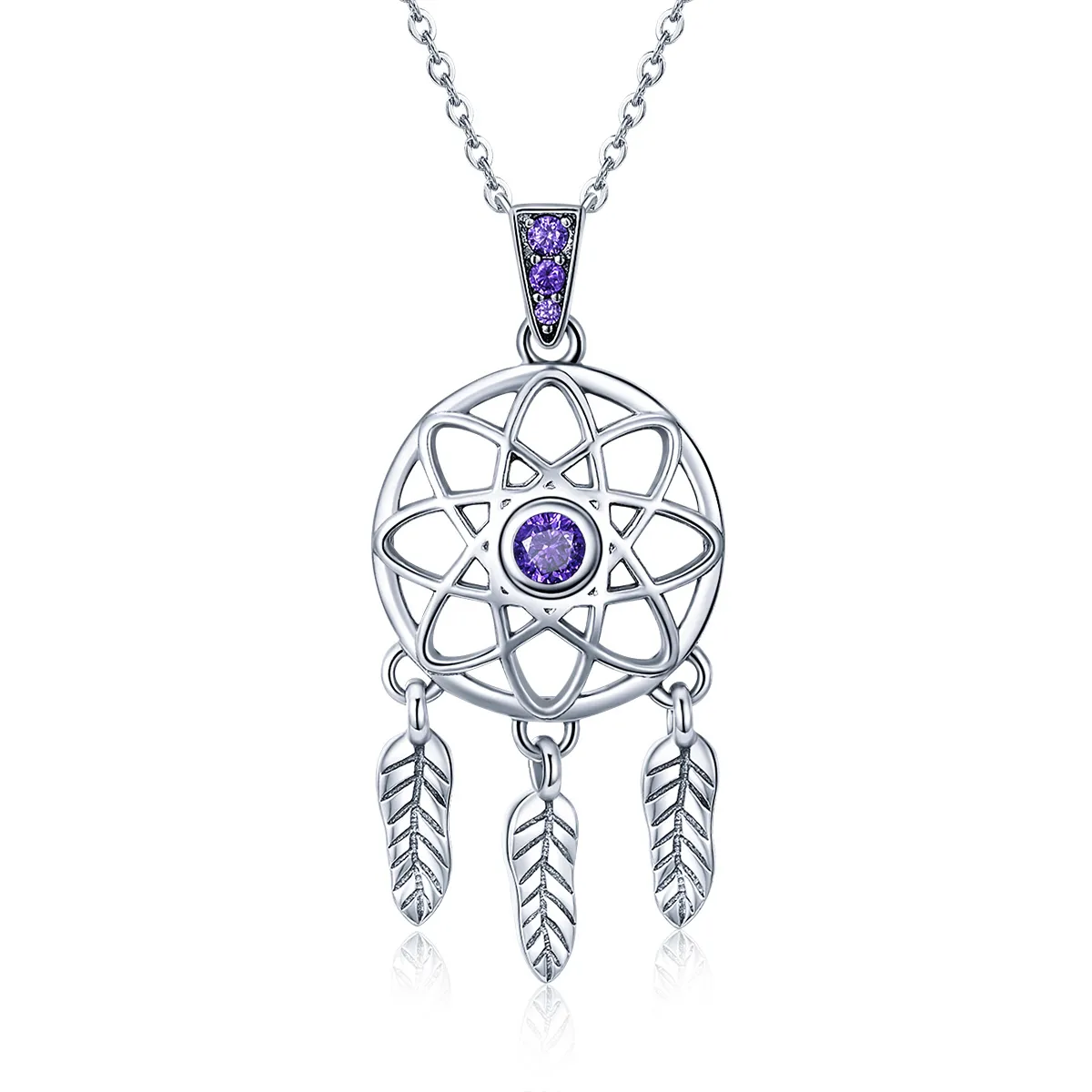 Silver Dreamcatcher Necklace - PANDORA Style - SCN279