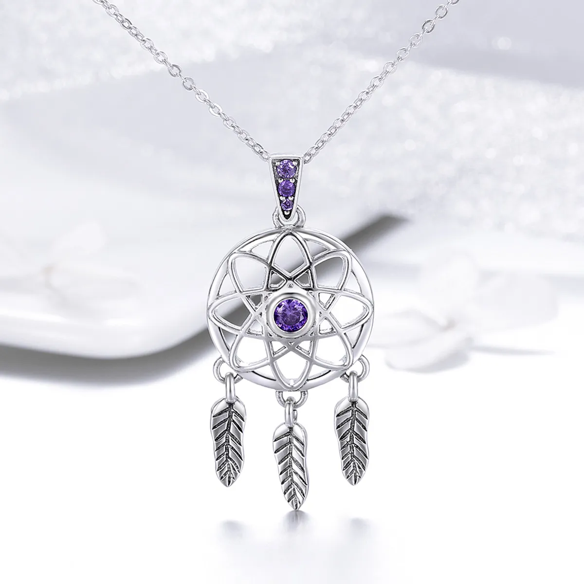 Silver Dreamcatcher Necklace - PANDORA Style - SCN279