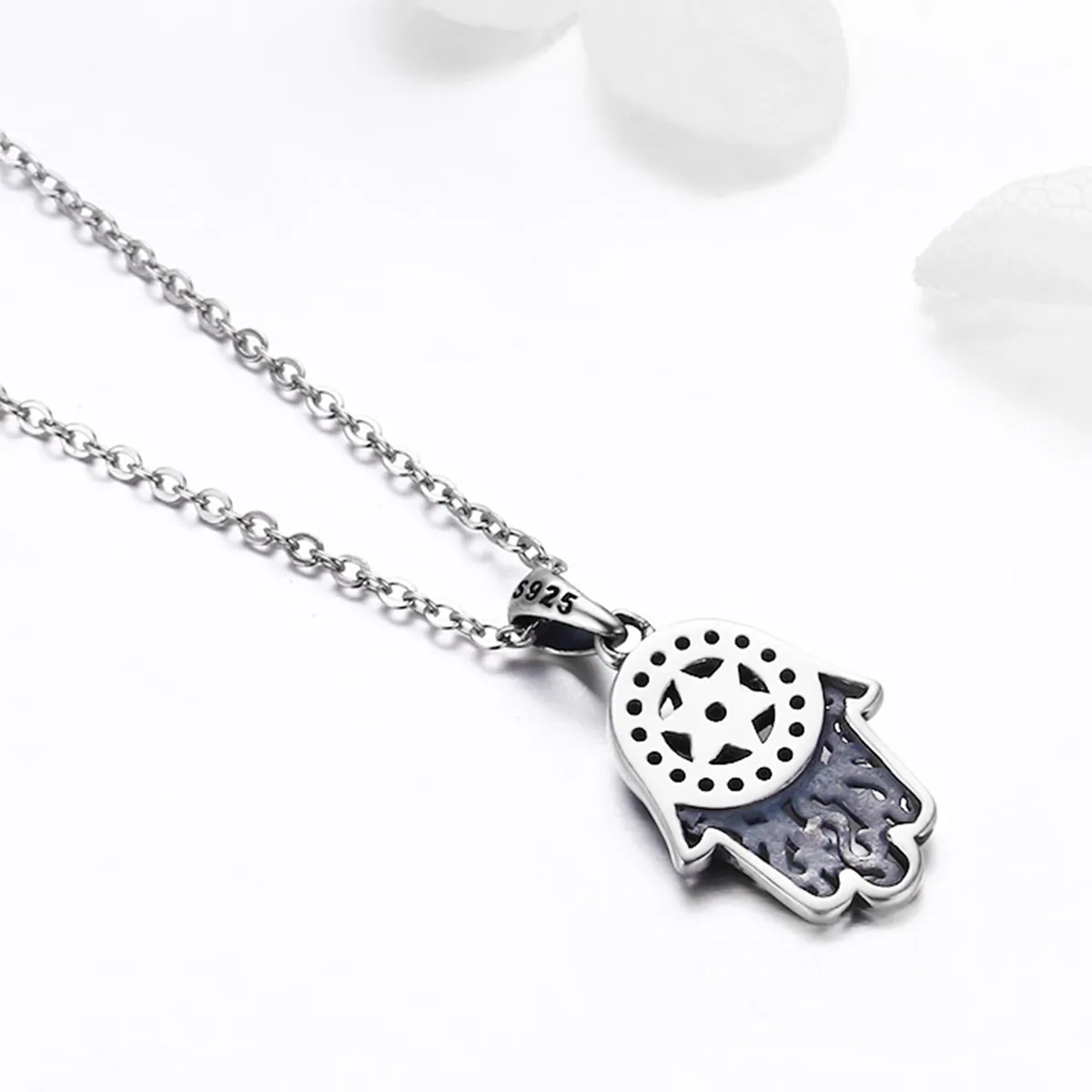 Silver Fatima's Guarding Necklace - PANDORA Style - SCN264