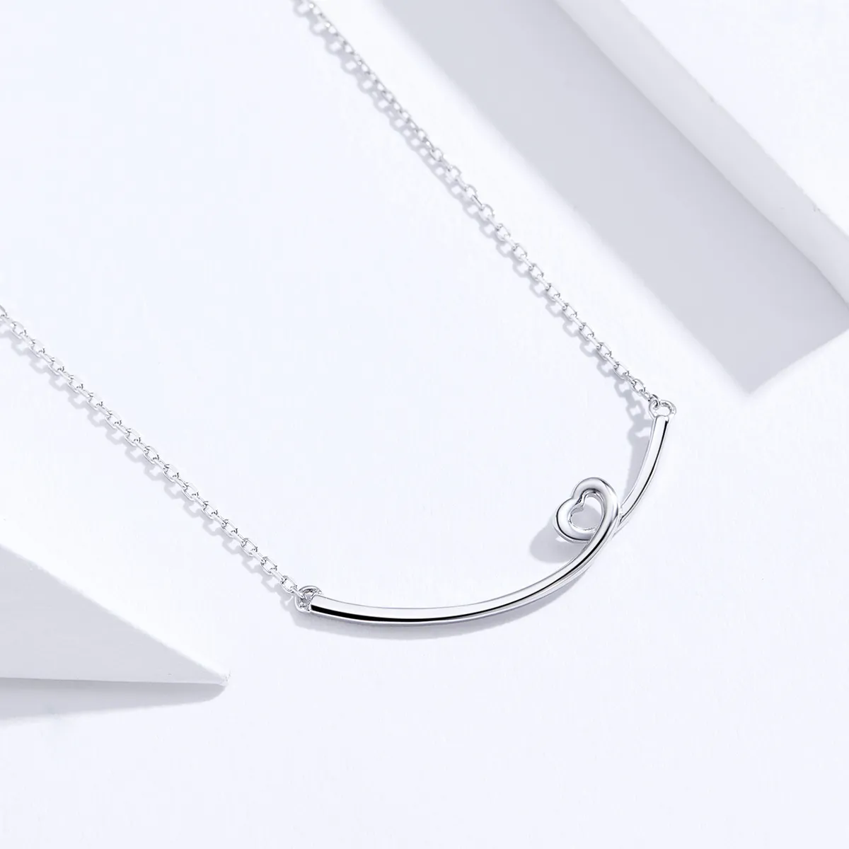 Silver Happy Smile Necklace - PANDORA Style - SCN381