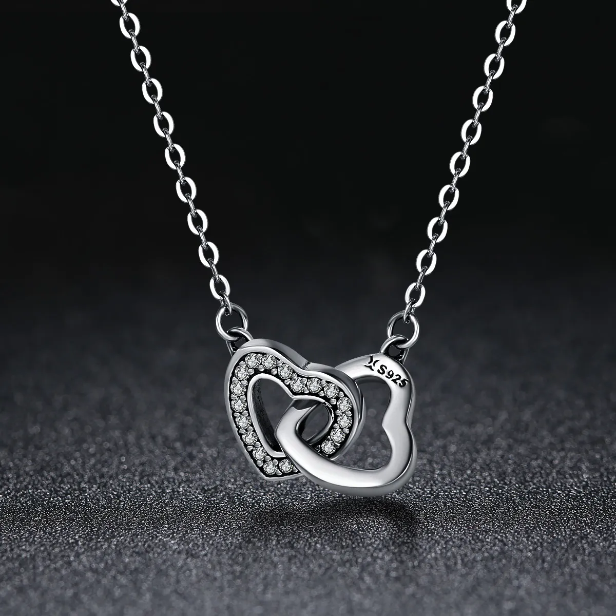 Silver Heart and Soul Necklace - PANDORA Style - SCN181