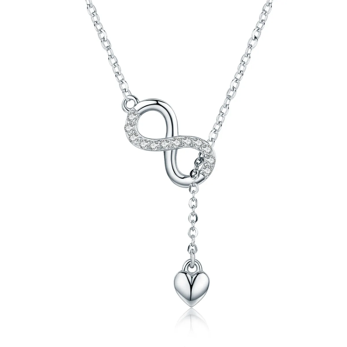 Silver Infinite Charm Necklace - PANDORA Style - SCN223