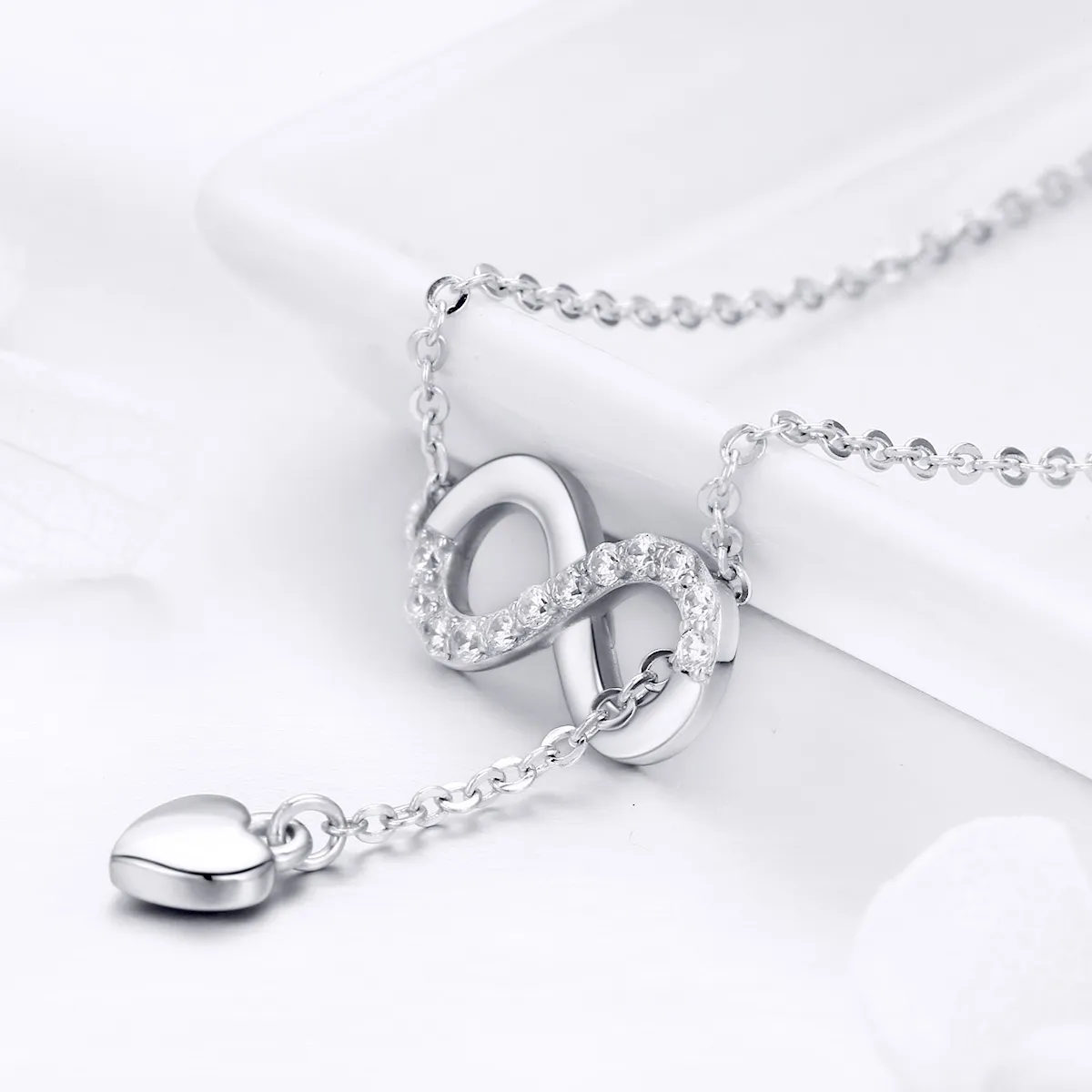 Silver Infinite Charm Necklace - PANDORA Style - SCN223