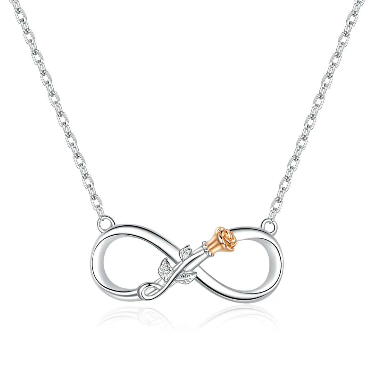 Silver Infinite Love Necklace - PANDORA Style - SCN371