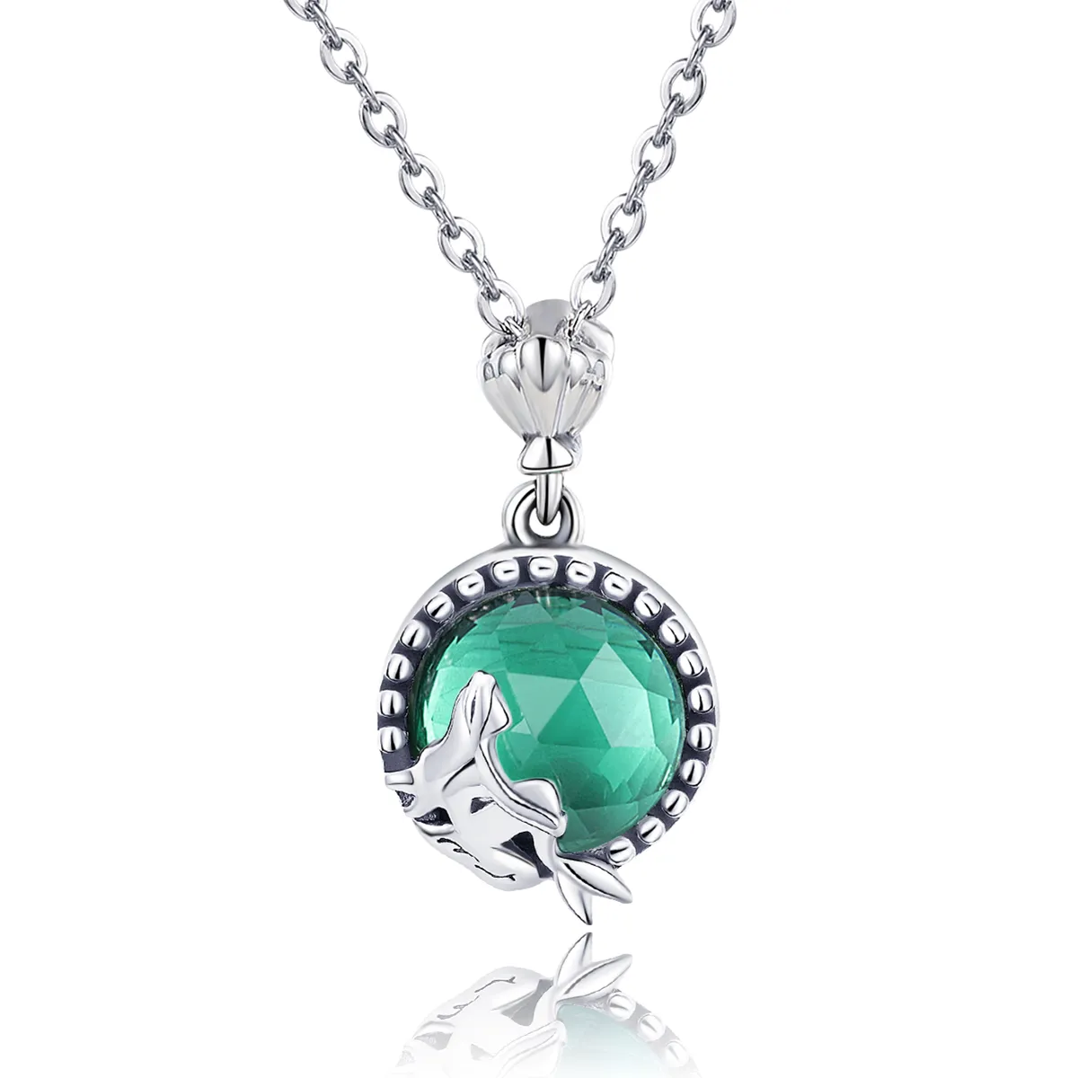 Silver Love of Mermaid Necklace - PANDORA Style - SCN262