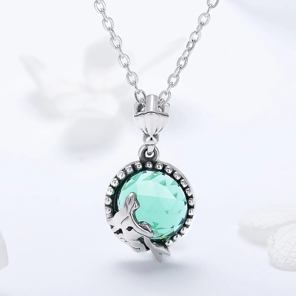 Silver Love of Mermaid Necklace - PANDORA Style - SCN262