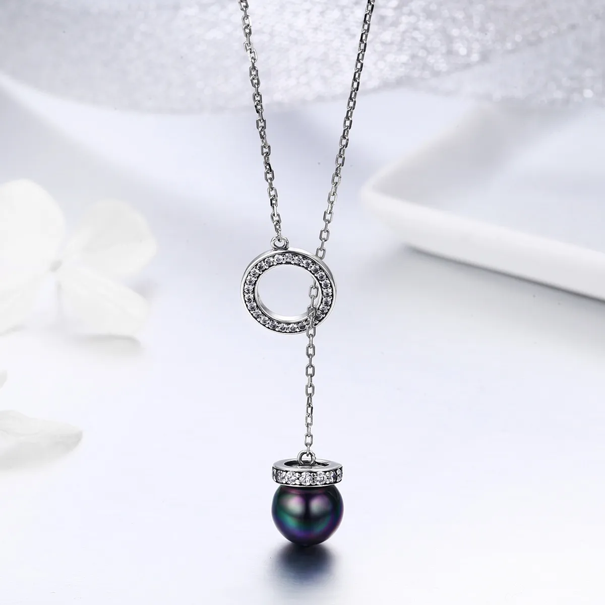 Silver Noble Temperament Necklace - PANDORA Style - SCN200