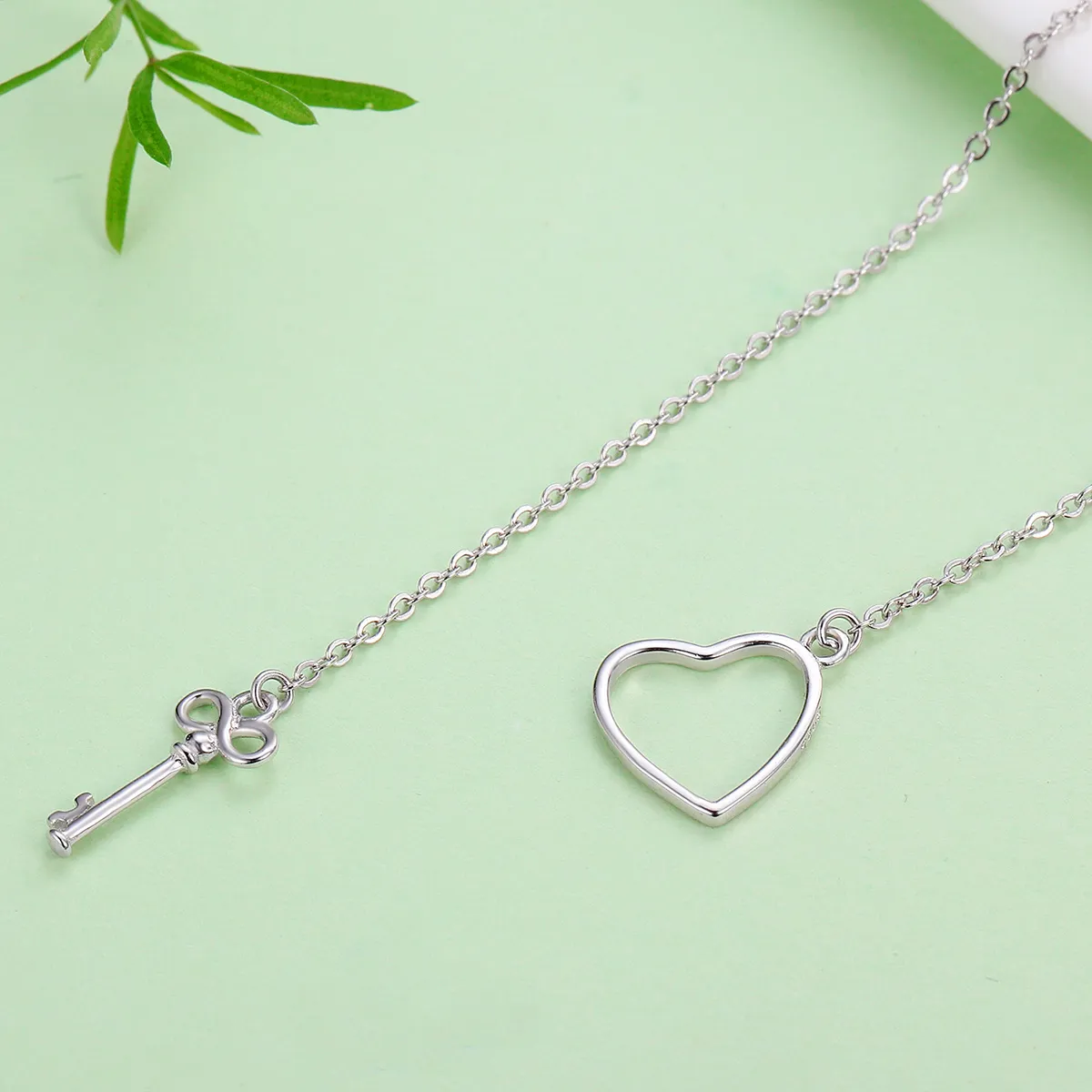 Silver Open Your Heart Necklace - PANDORA Style - SCN107