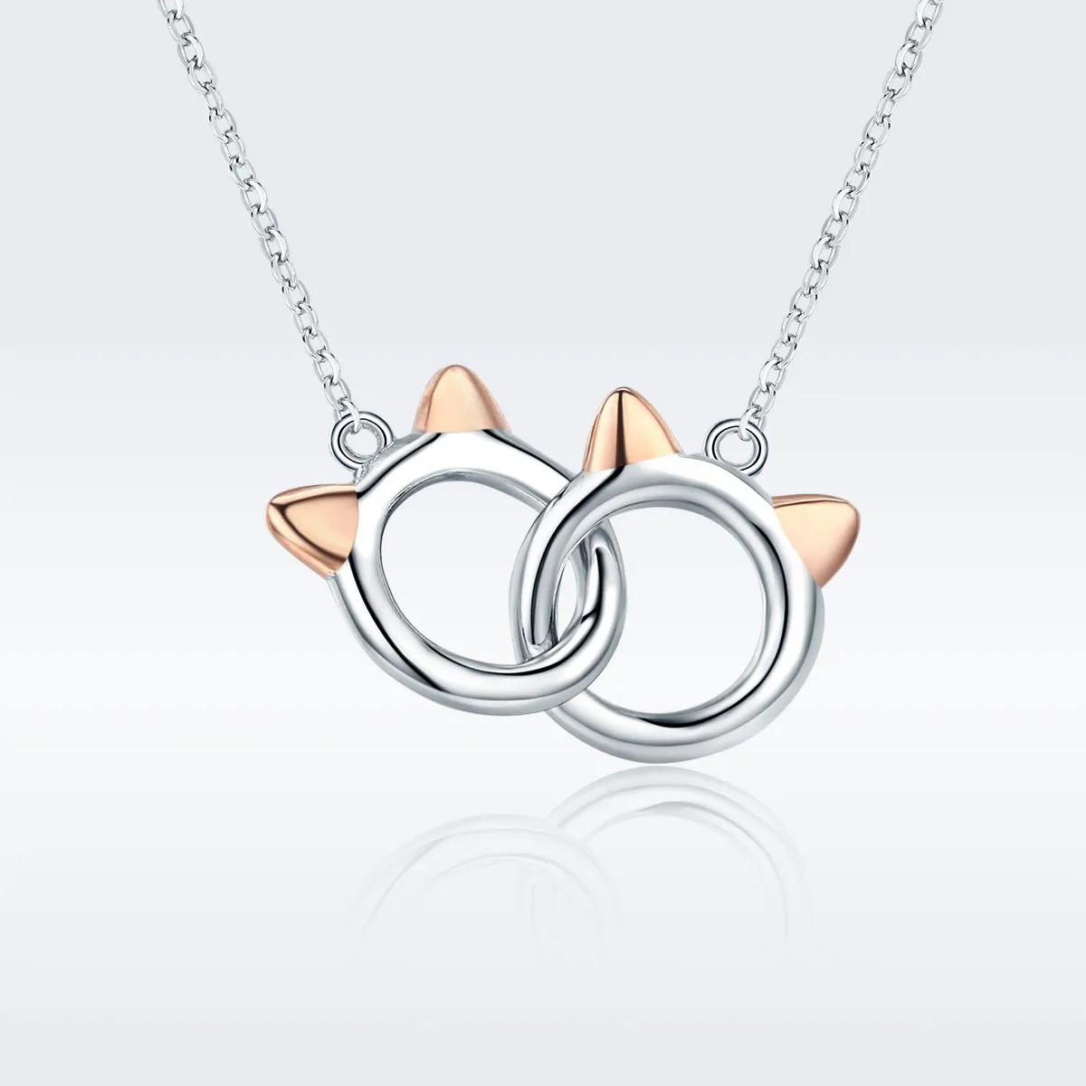 Silver Pet Cat Necklace - PANDORA Style - SCN252