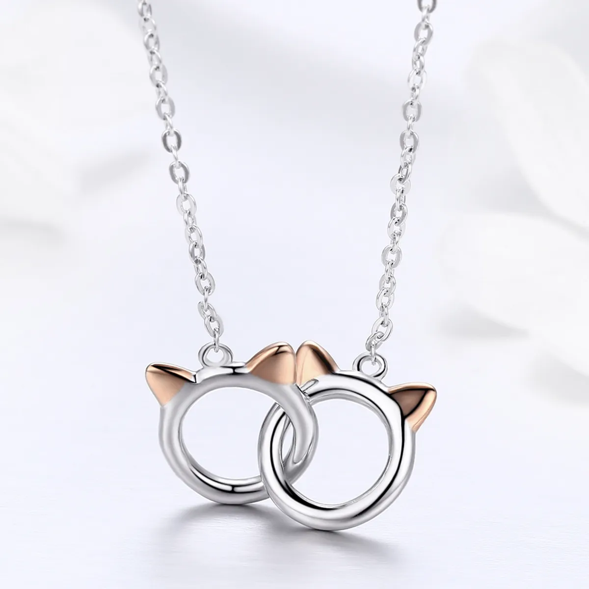 Silver Pet Cat Necklace - PANDORA Style - SCN252