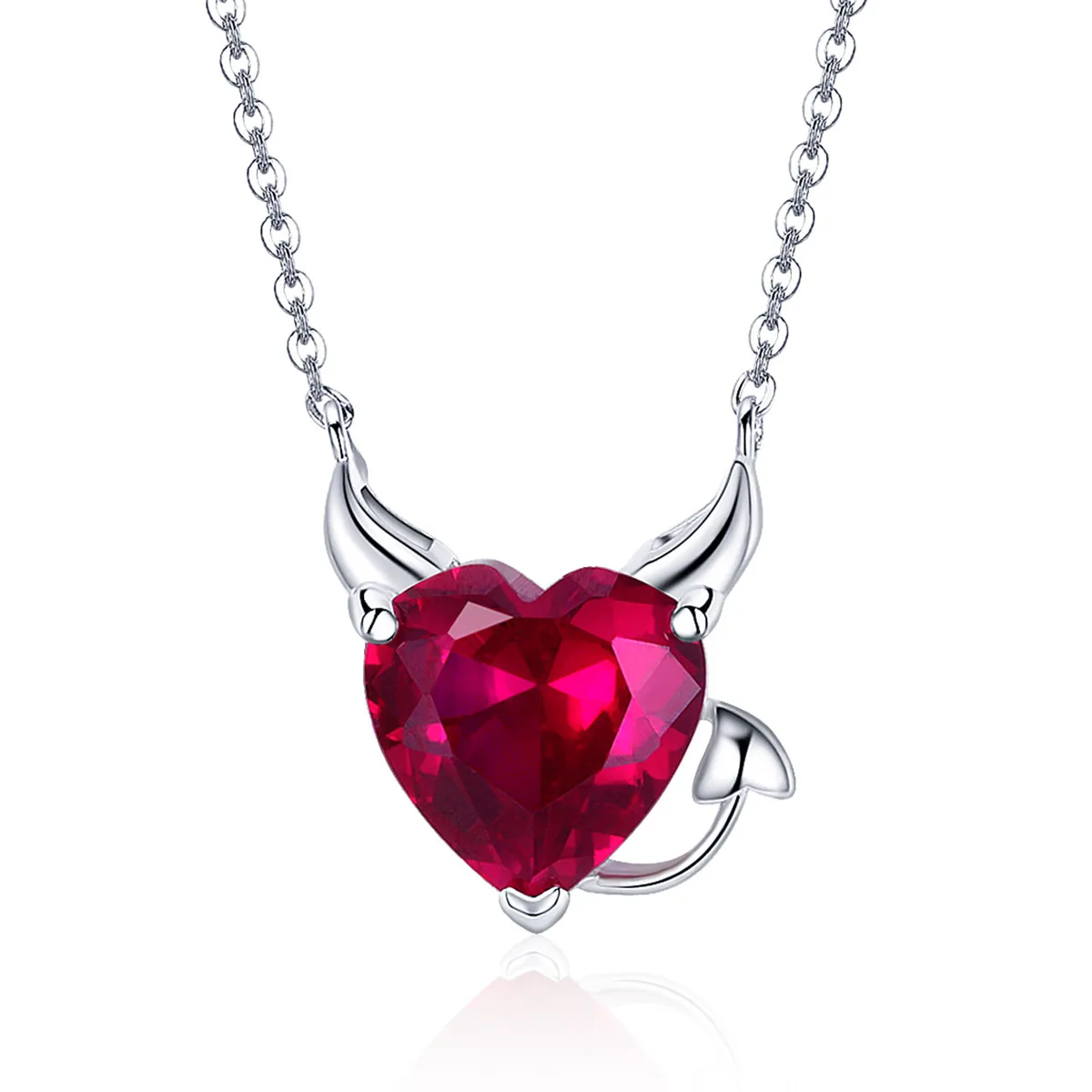 Silver Red Devil Necklace - PANDORA Style - SCN286