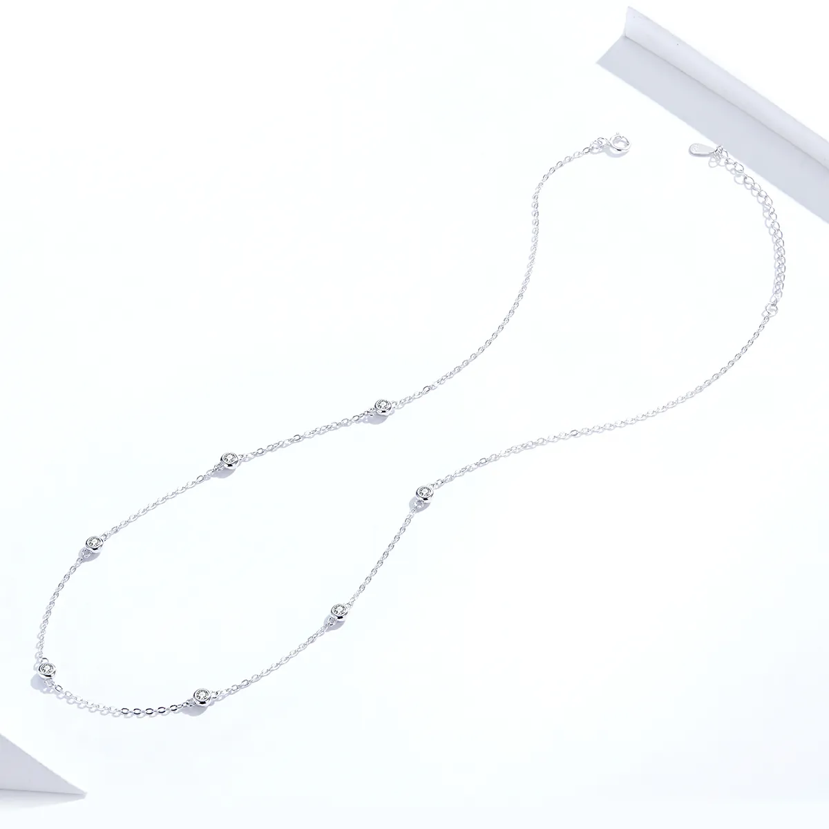 Silver Romantic Shine Chain Necklace - PANDORA Style - SCN393