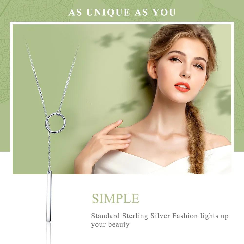 Silver Simple Necklace - PANDORA Style - SCN304