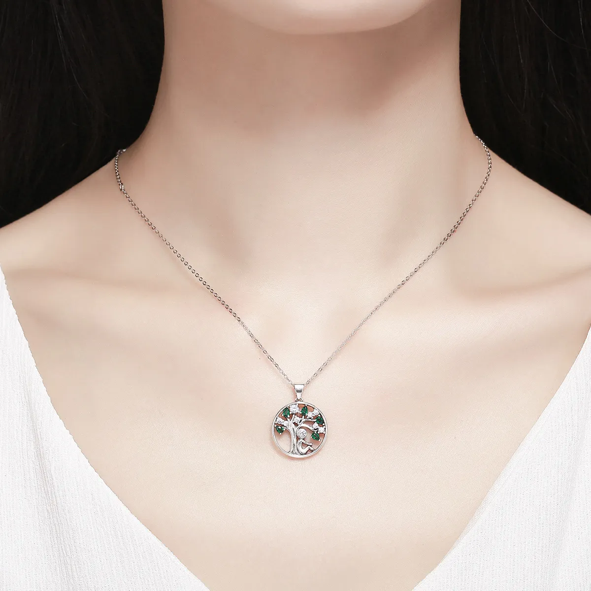 Silver Snuggle Necklace - PANDORA Style - SCN094