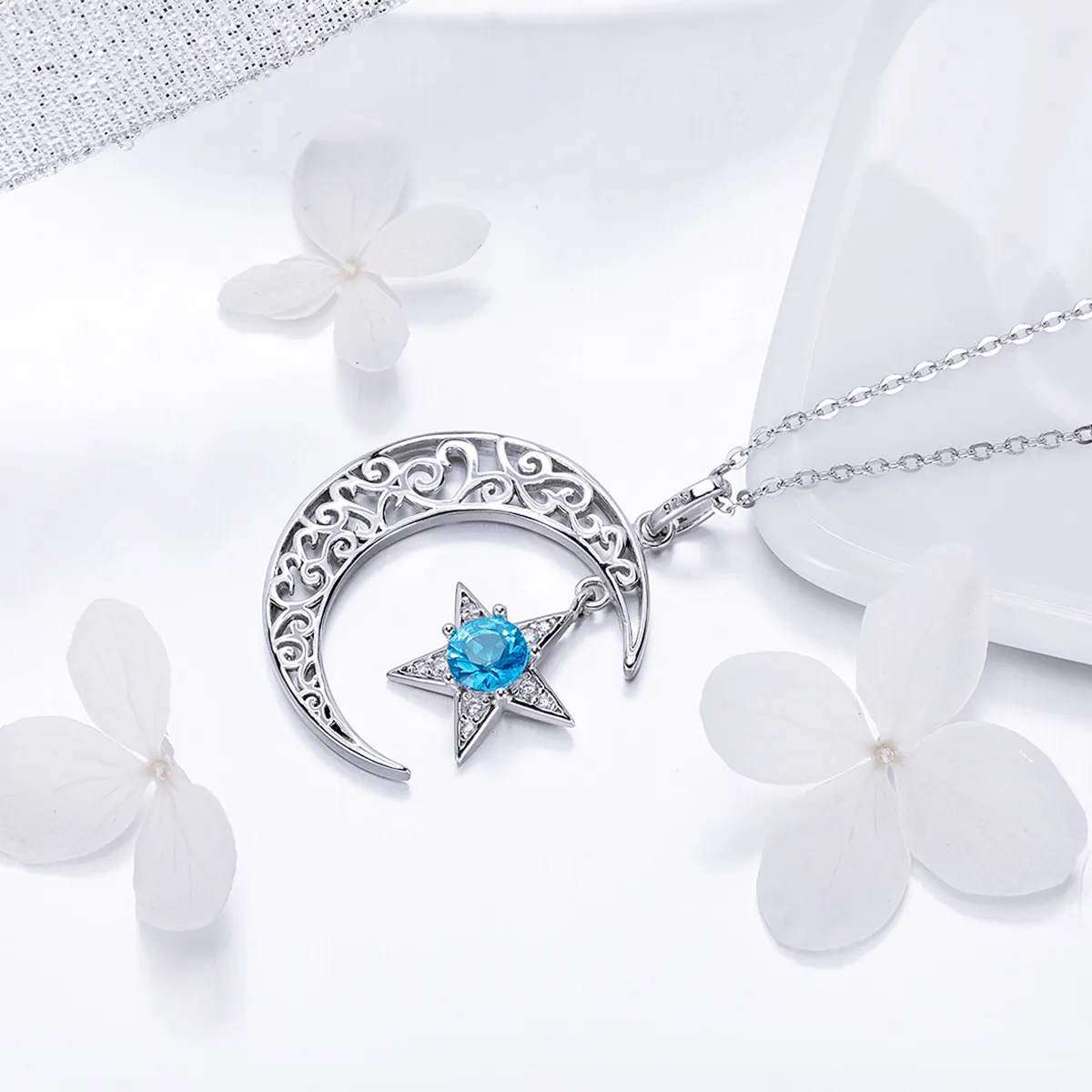 Silver Starry Sky Necklace - PANDORA Style - SCN278