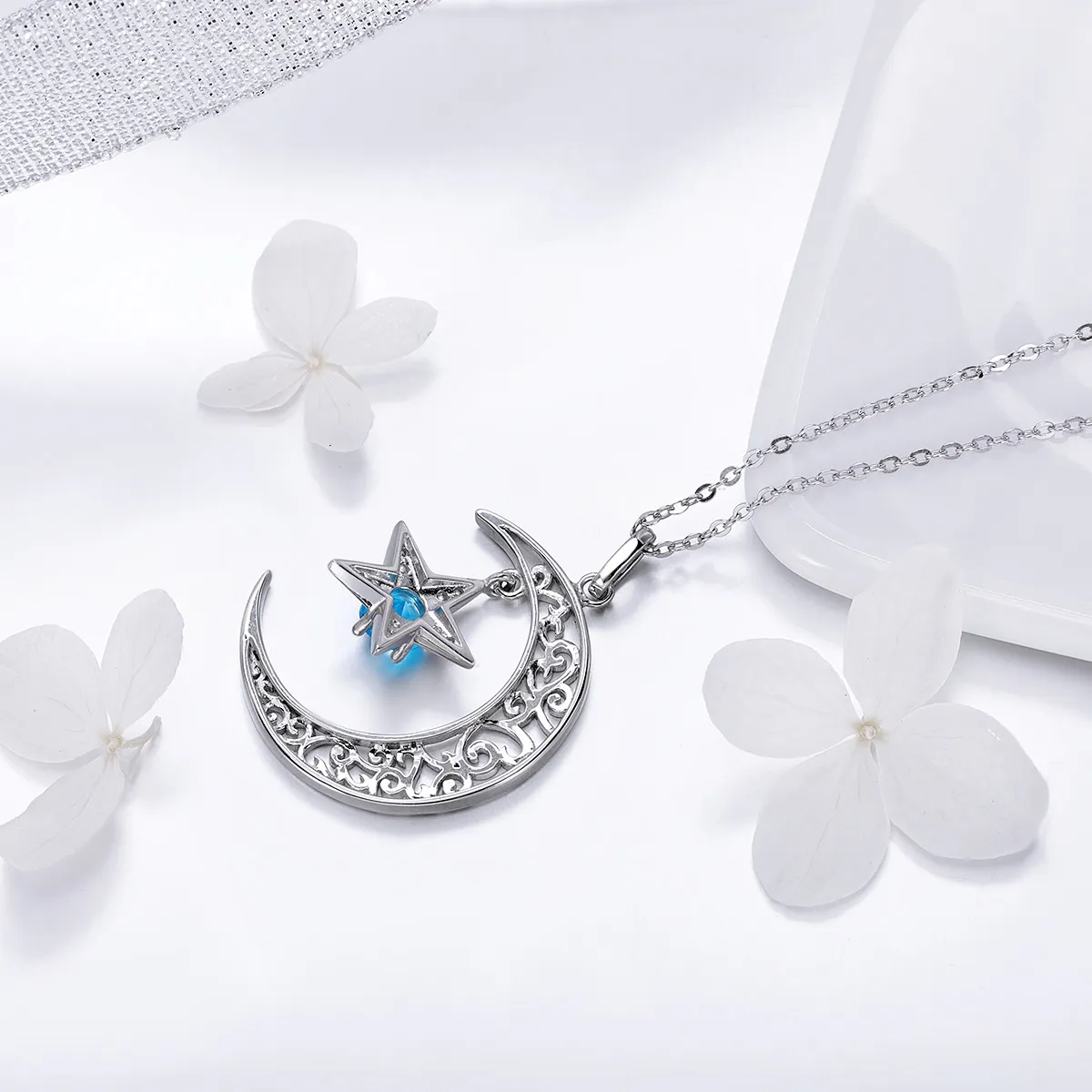 Silver Starry Sky Necklace - PANDORA Style - SCN278